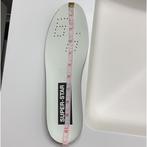 Golden Goose | White & Dark Blue SuperStar low top Leather Sneaker - Picture 12 of 13